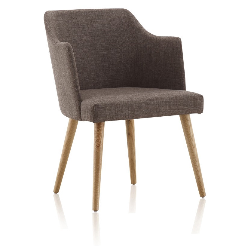 Louvre Grey Linen Weave Dining Chair