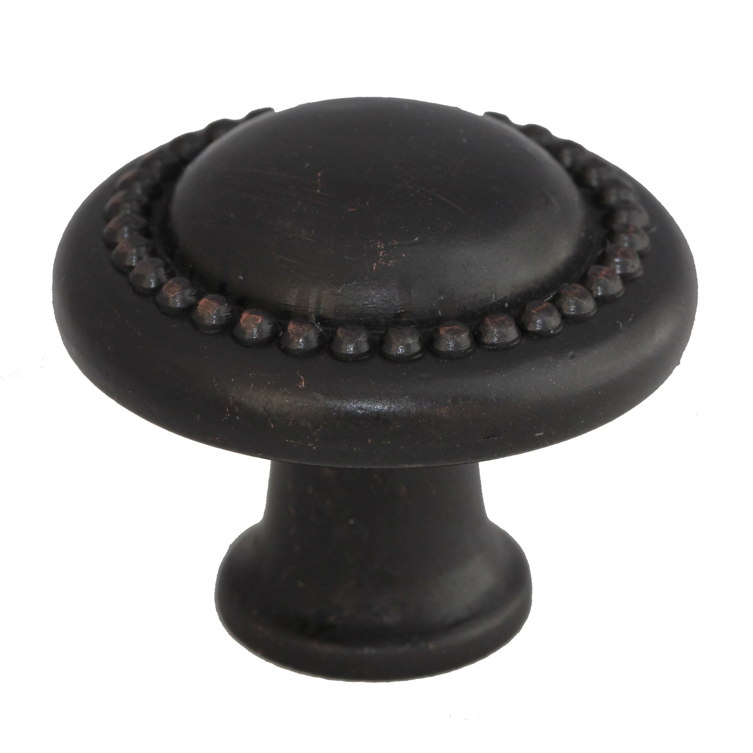 Gliderite 1.25 inch Oil rubbed Bronze Round Beaded Cabinet Knobs (pack Of 10)