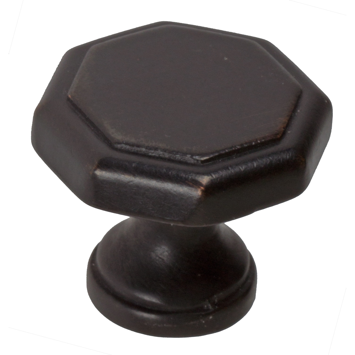 Gliderite 1.125 inch Oil rubbed Bronze Hexagon Cabinet Knobs (pack Of 10)