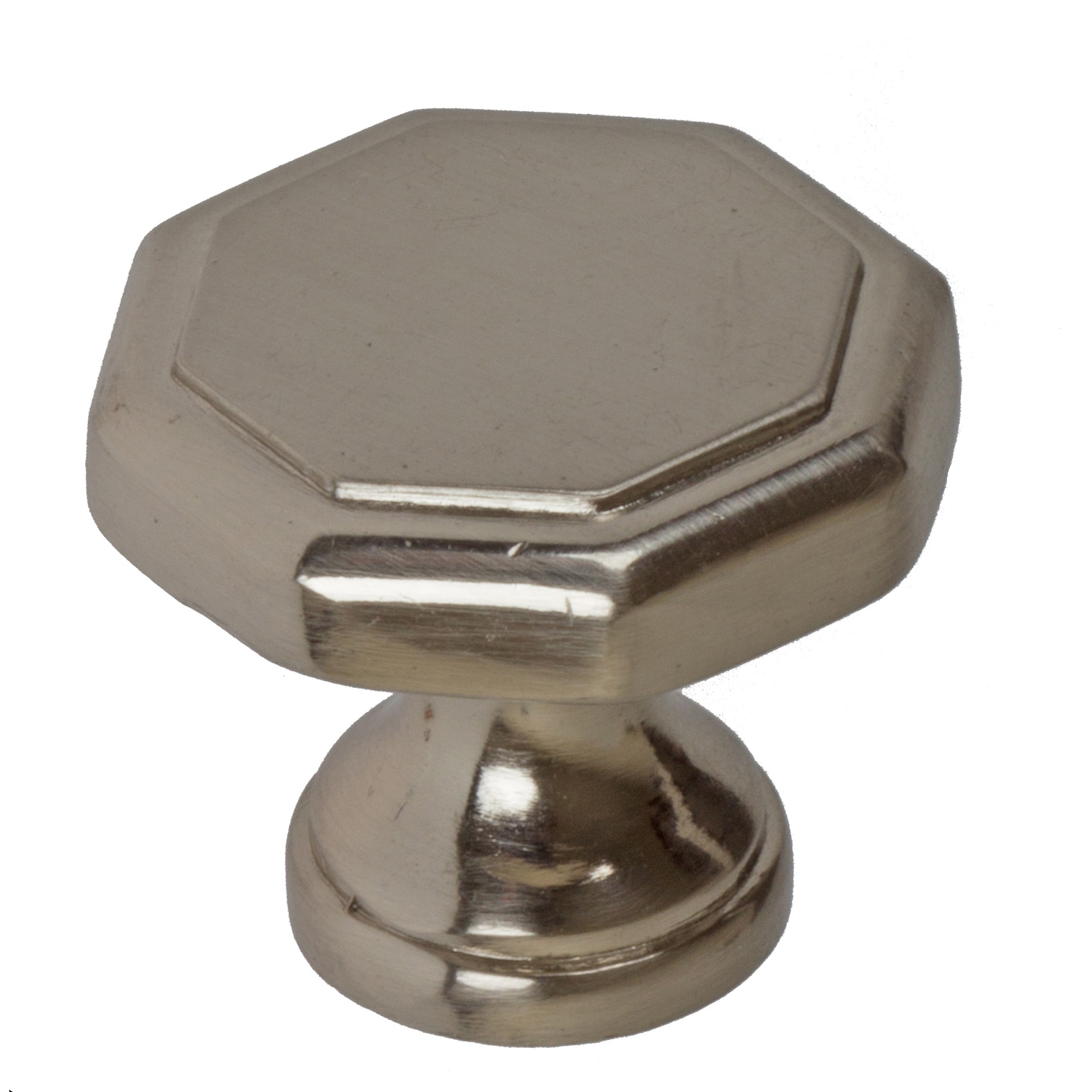 Gliderite 1.125 inch Satin Nickel Hexagon Cabinet Knobs (pack Of 10)