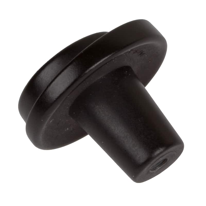 GlideRite 1.125-inch Matte Black Classic Wave Cabinet Knobs (Pack of 10)