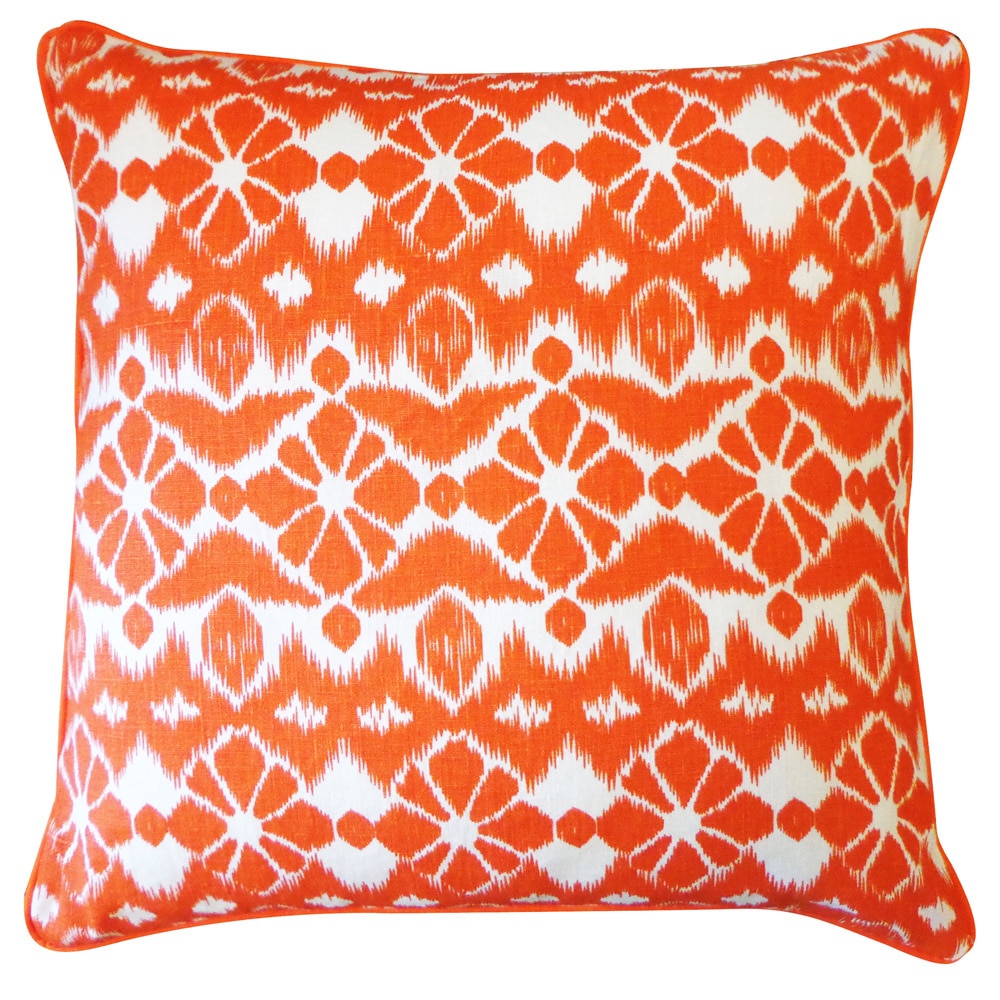 Throw Pillow (Trevol Orange Throw Pillow (Trevol Orange