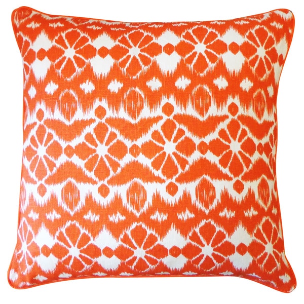 Handmade Trevol Orange Throw Pillow