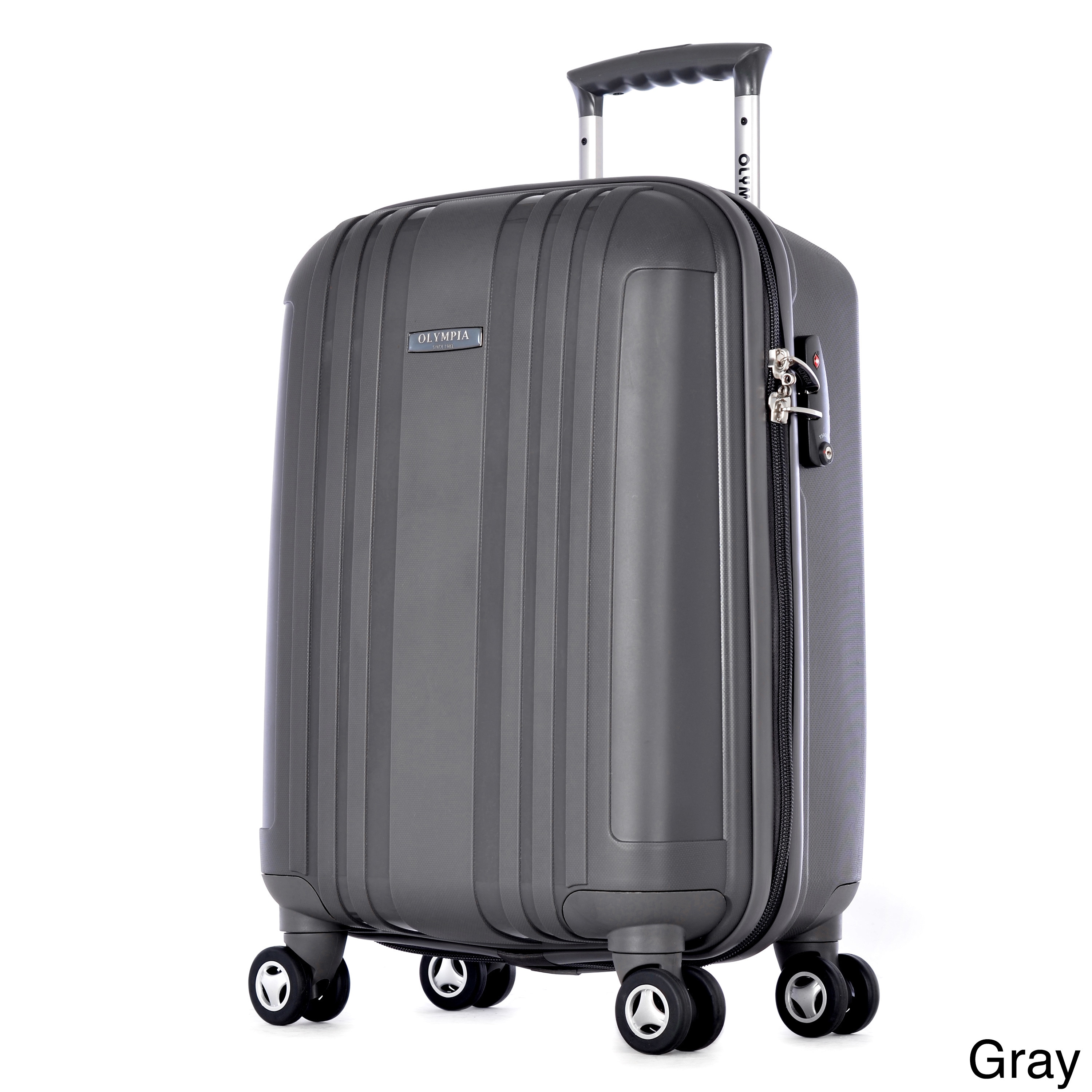 Olympia Tank 22 inch Hardside Carry on Spinner Upright Suitcase