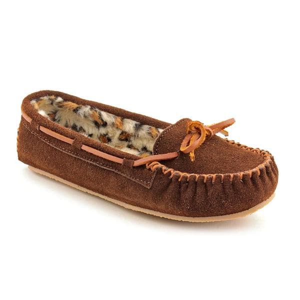 Minnetonka Womens Kayla Slipper II Leather Casual Shoes