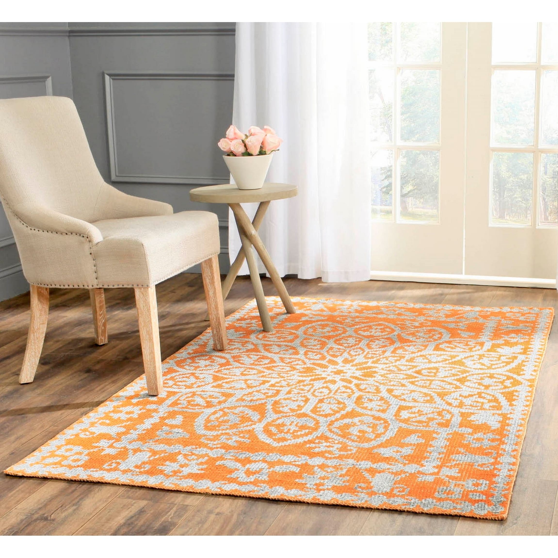 Safavieh Hand knotted Stone Wash Copper Wool/ Cotton Rug (8 X 10)