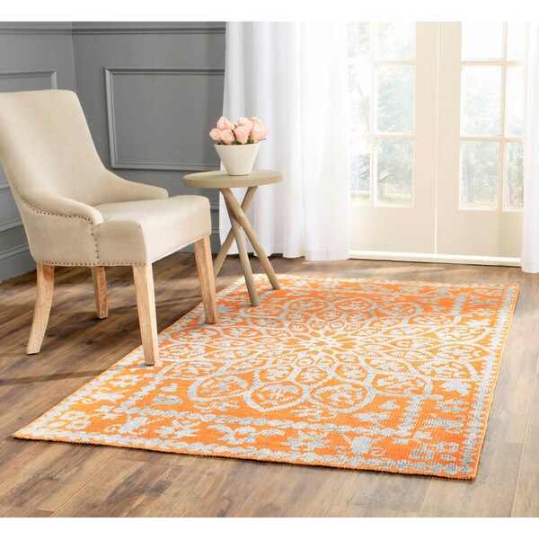 Safavieh Hand-Knotted Stone Wash Copper Wool/ Cotton Rug - 8' x 10'