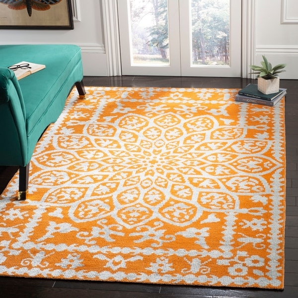 Safavieh Hand-Knotted Stone Wash Copper Wool/ Cotton Rug - 8' x 10'