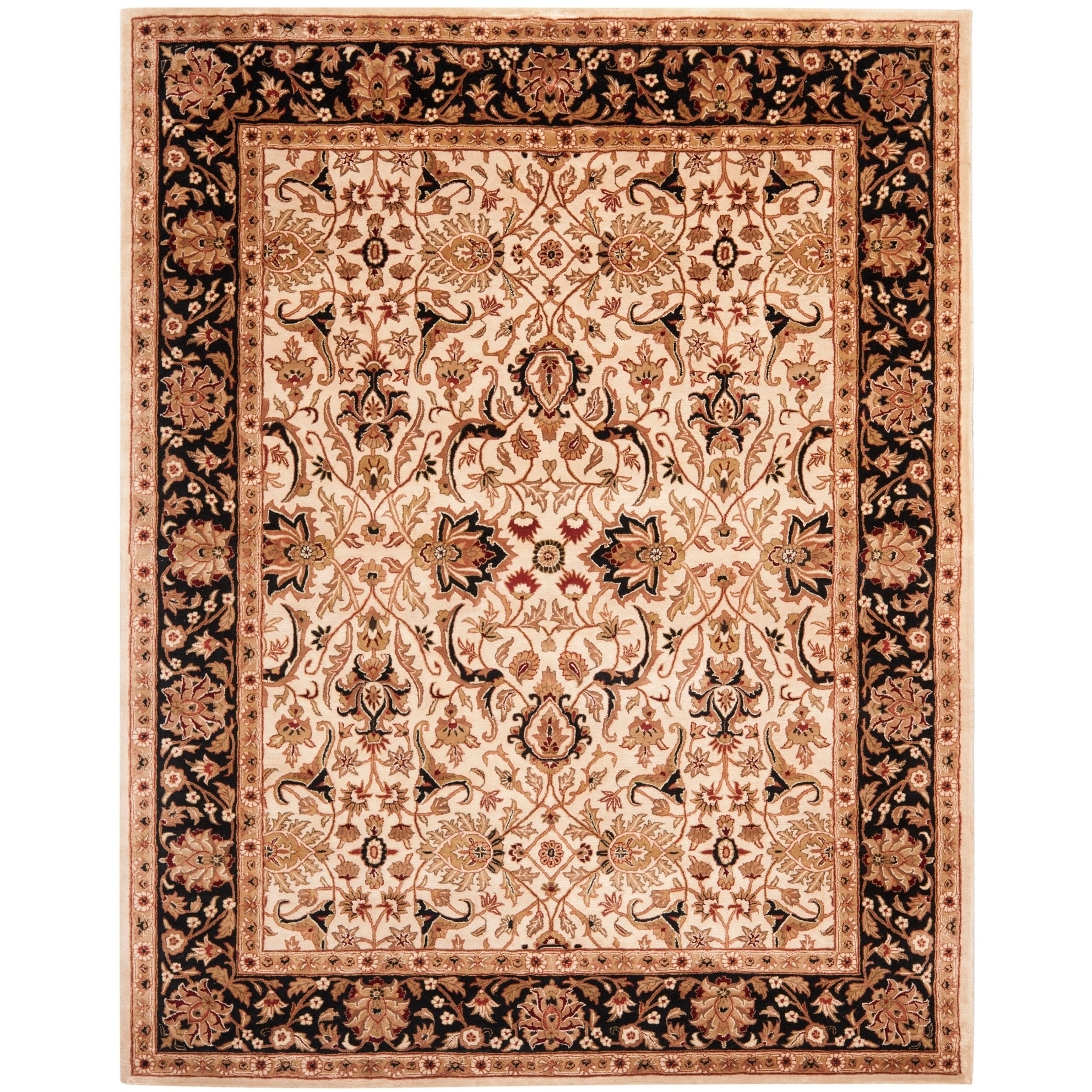 Safavieh Hand tufted Persian Legend Ivory/ Black Wool Rug (96 X 136)