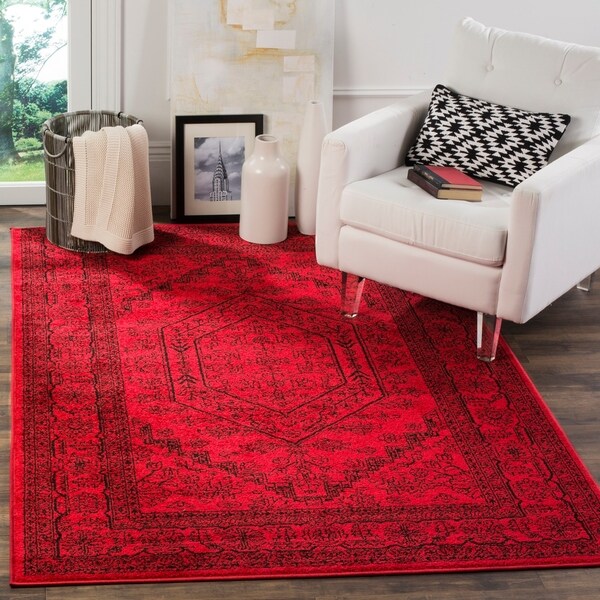 Safavieh Adirondack Vintage Red/ Black Rug - 9' x 12'