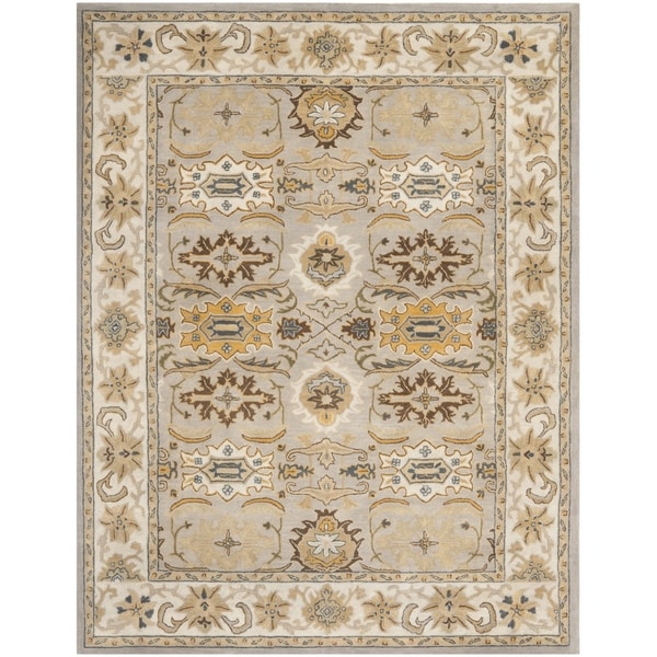 Safavieh Handmade Heritage Timeless Traditional Light Grey/ Grey Wool Rug - 9' x 12'