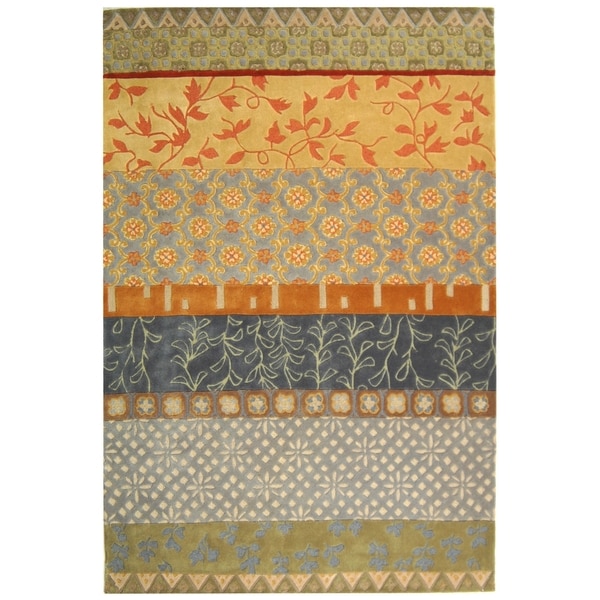 Safavieh Handmade Rodeo Drive Bohemian Collage Multicolored Wool Rug - 9' x 12'