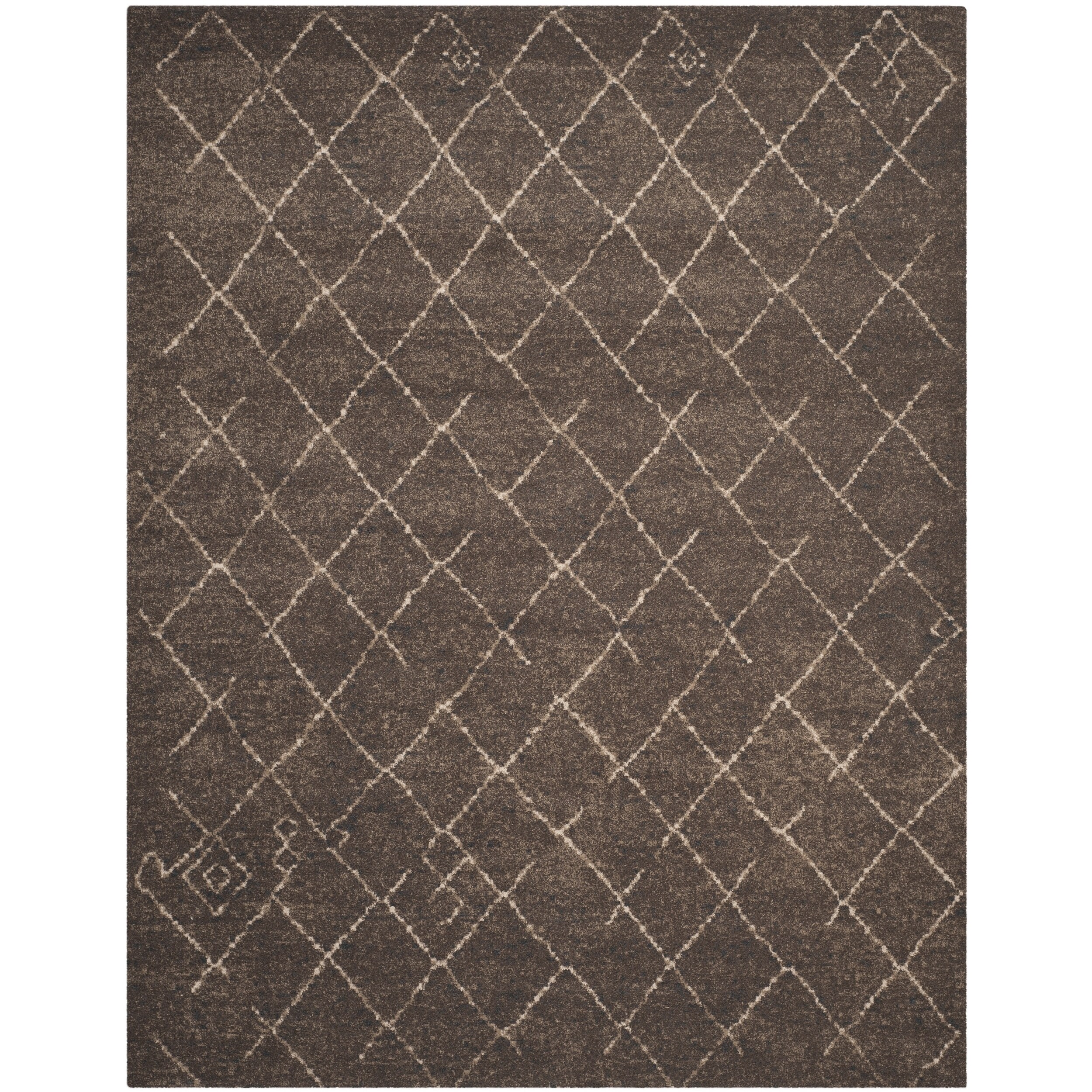 Safavieh Tunisia Dark Brown Rug (9 X 12)