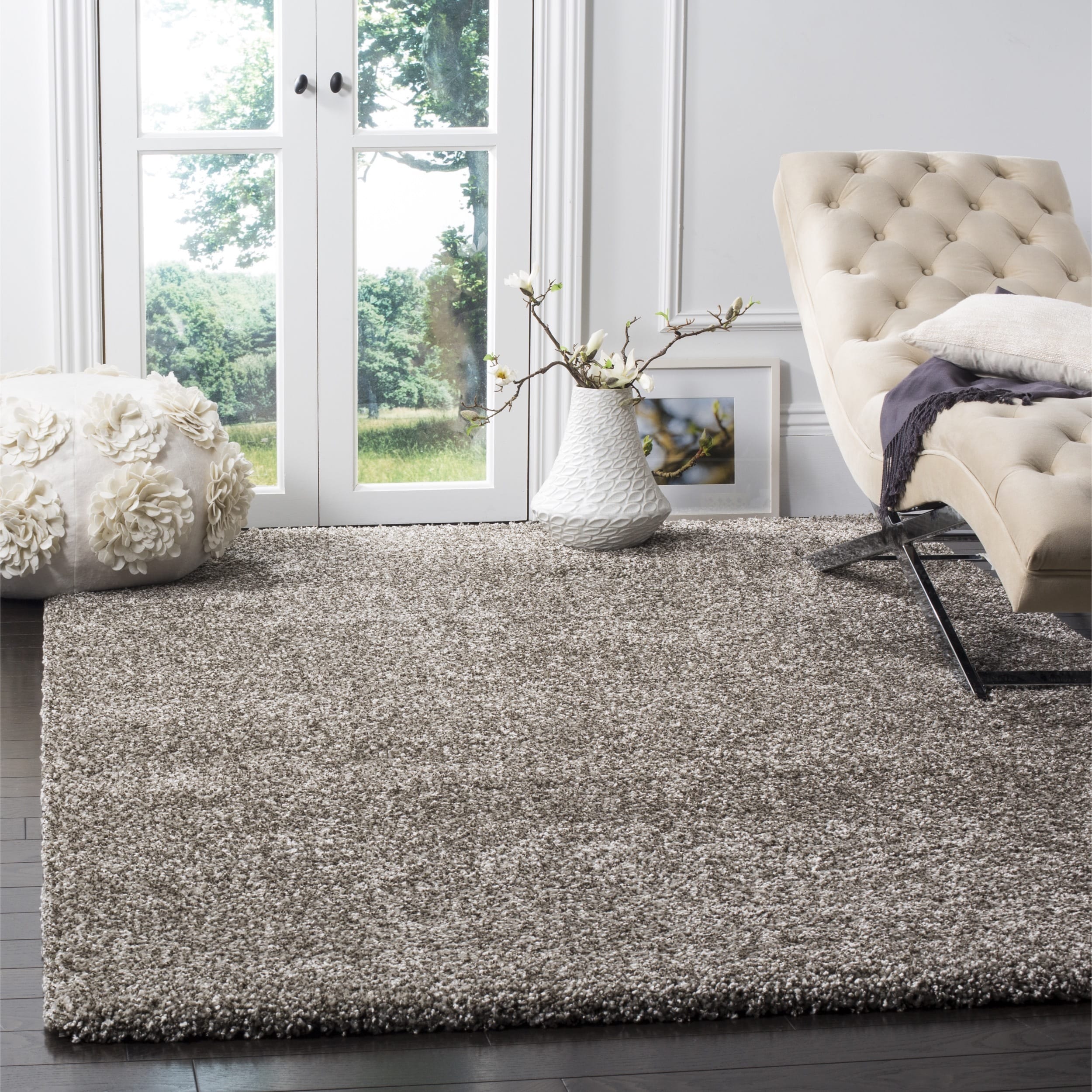 Safavieh Milan Shag Grey Rug (7 Square)