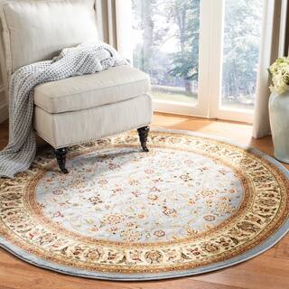 9 Rugs Area For Less Safavieh Lyndhurst Traditional Oriental Light Blue Ivory Rug 9 Round