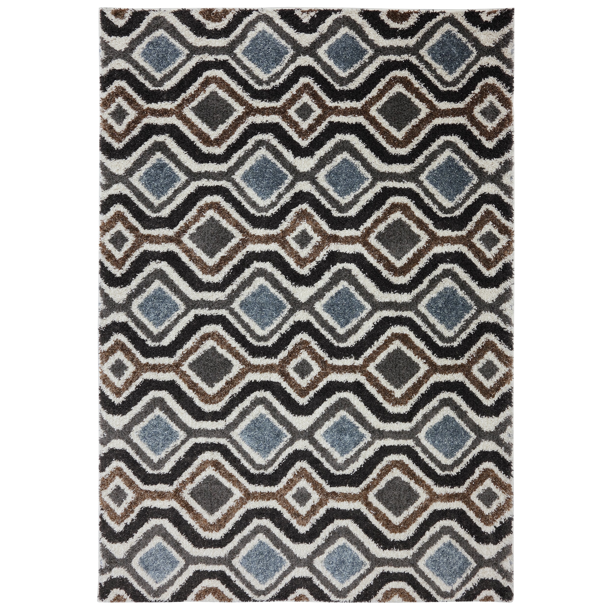 American Rug Craftsmen Augusta Omaha Grey Black Rug (34 X 56)