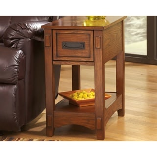 Signature Design by Ashley Breegin Brown Finish Wood Chairside End Table