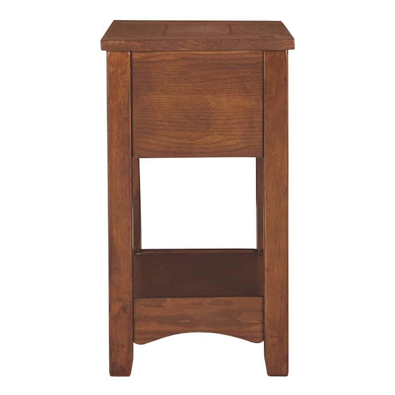 Signature Design by Ashley Breegin Brown Finish Wood Chairside End Table