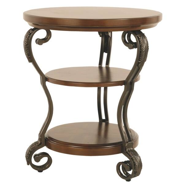 Shop Nestor Medium Brown Chair Side End Table On Sale Overstock 9158406