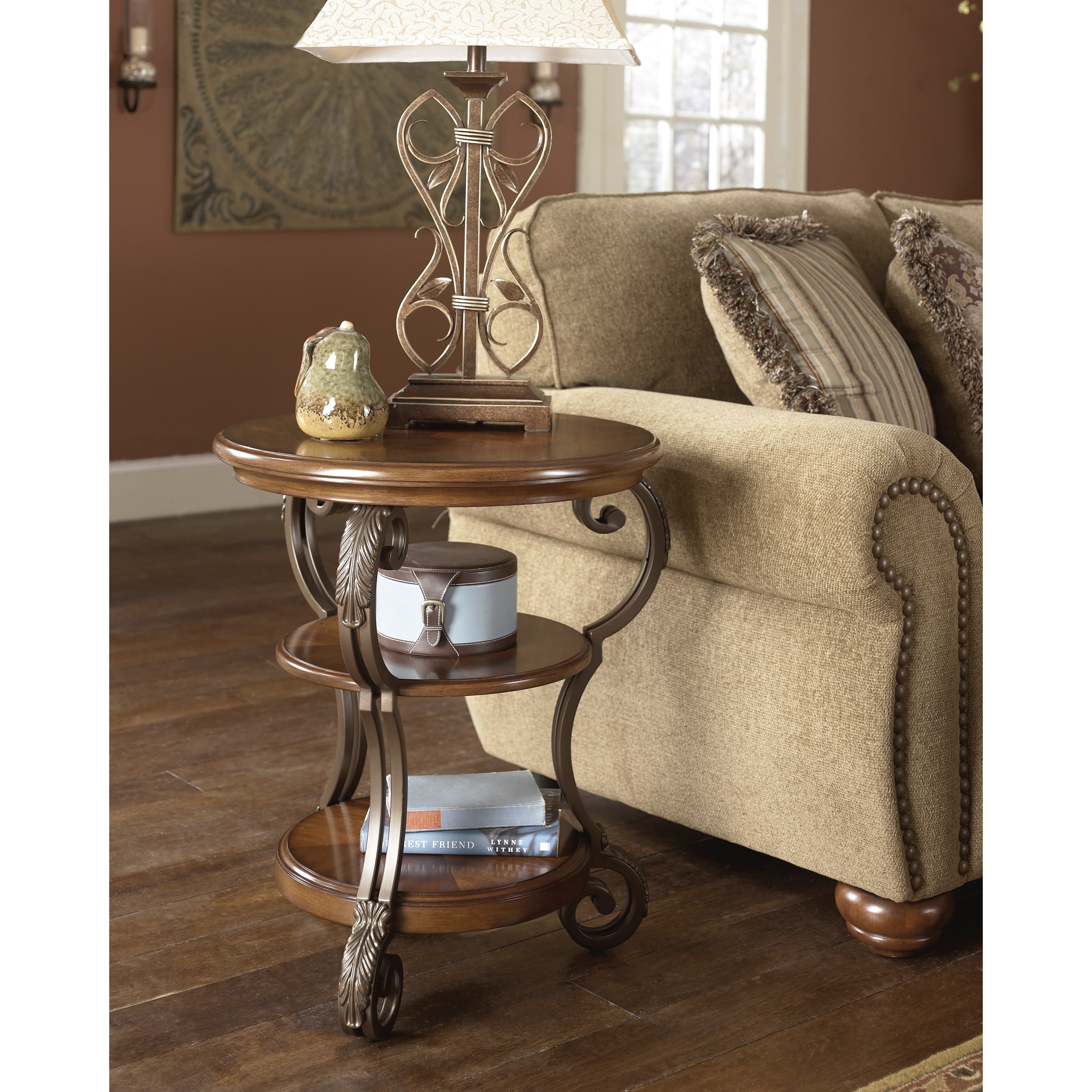 Shop Signature Designs by Ashley, Nestor Medium Brown Chair Side End Table Free Shipping Today