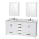 Option White, White Carrara Marble Top, Medicine Cabinets