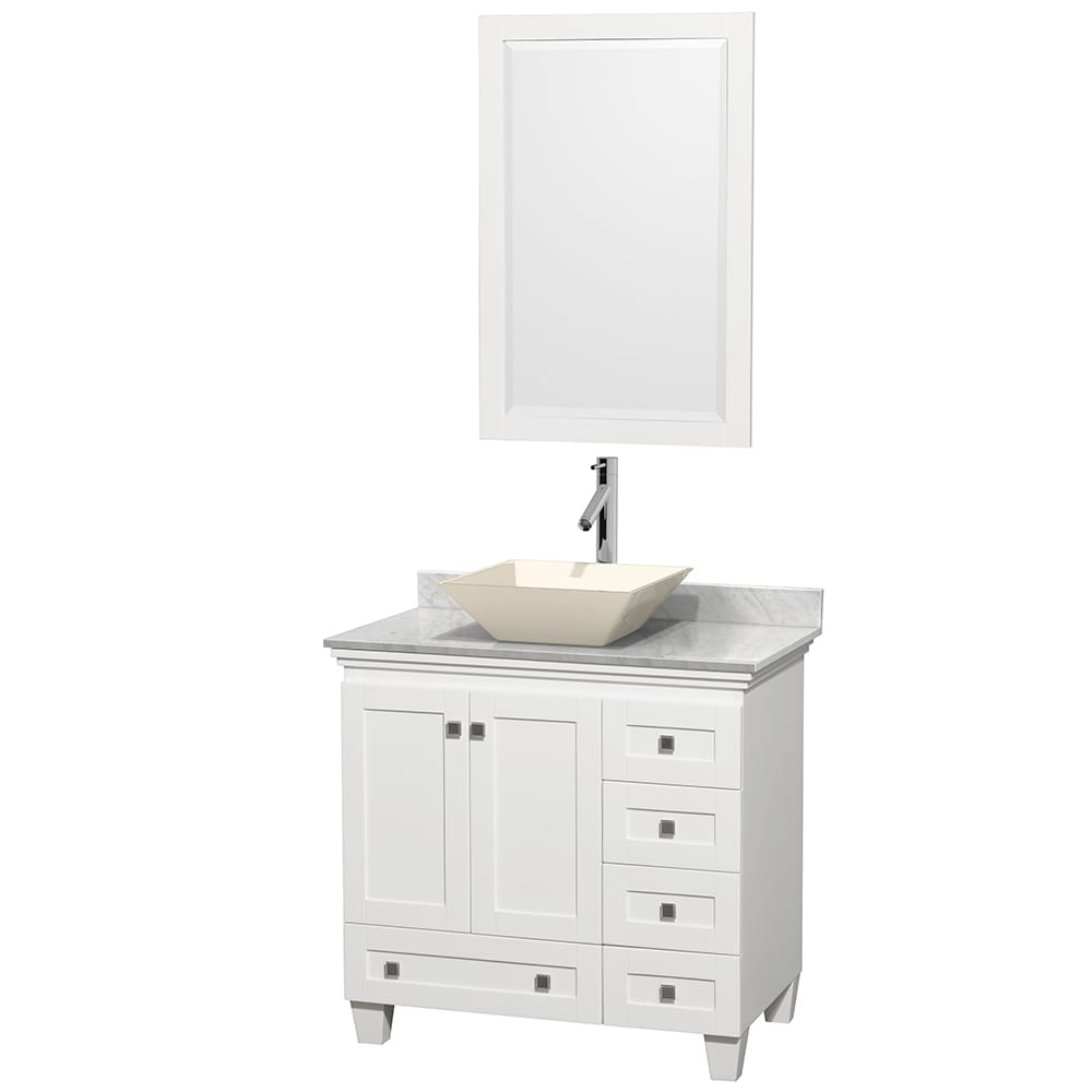 Wyndham Collection Acclaim White 36 inch Single Vanity