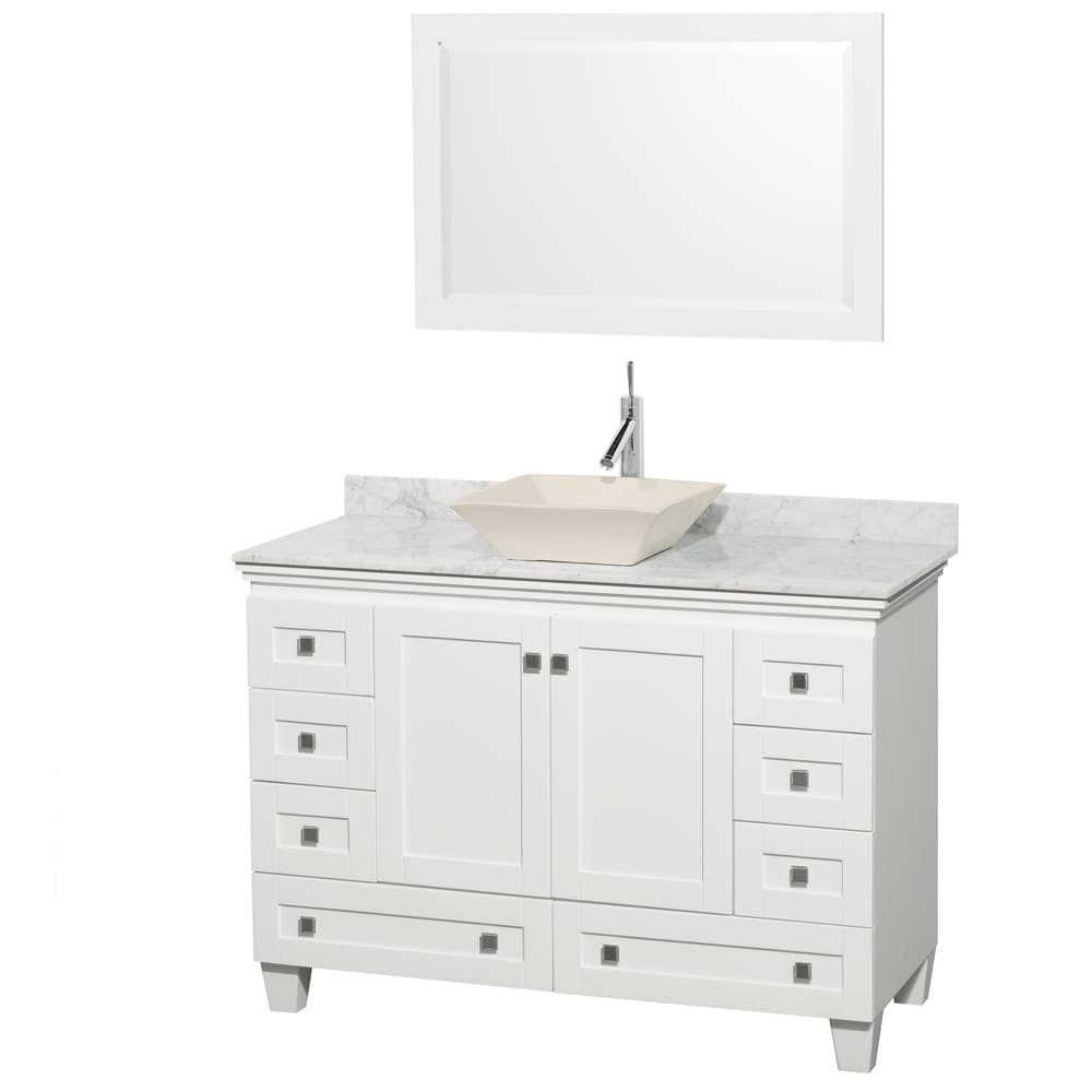 Wyndham Collection Acclaim 48 inch Single White Vanity