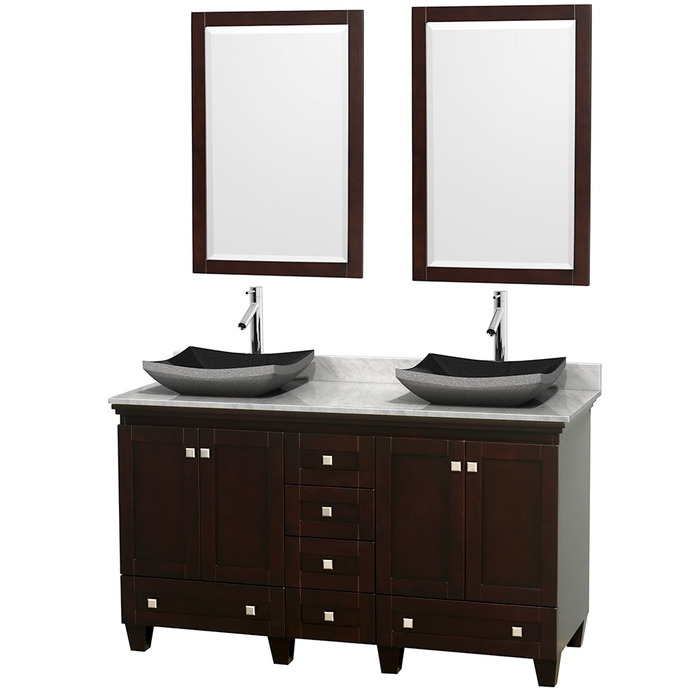 Wyndham Collection Acclaim 60 inch Double Espresso Vanity