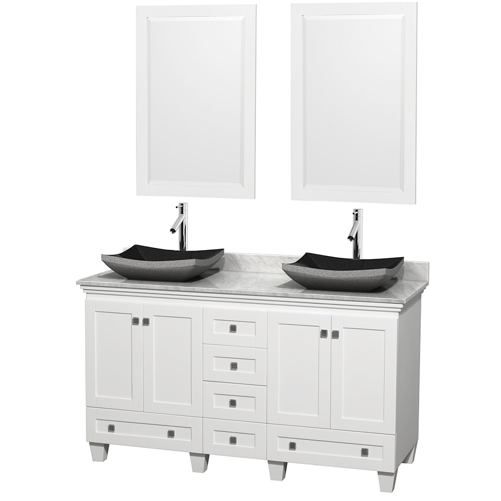 Wyndham Collection Acclaim 60 inch Double White Vanity