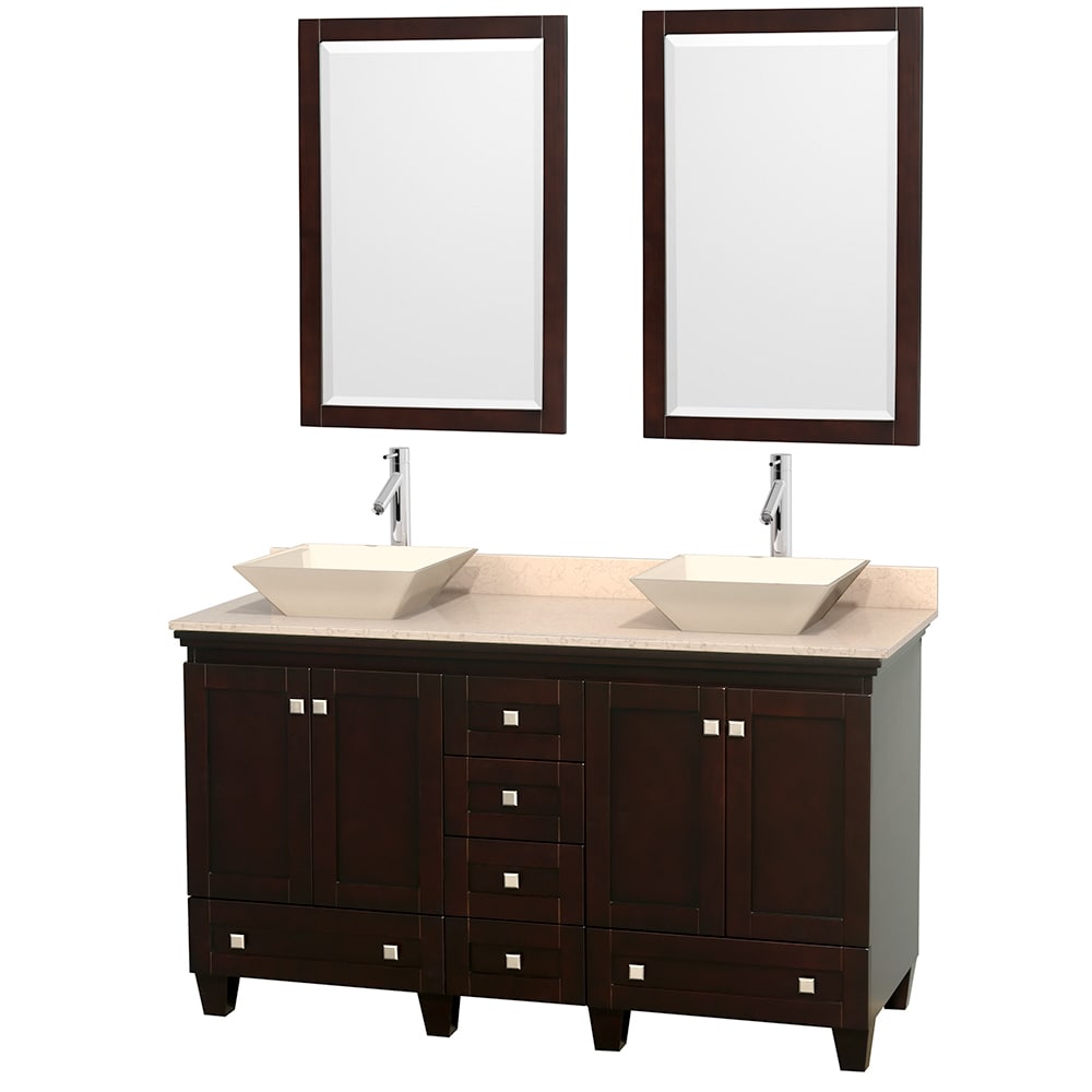 Wyndham Collection Acclaim Espresso 60 inch Double Vanity