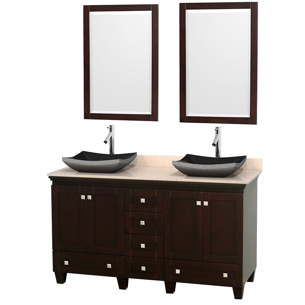 Wyndham Collection Acclaim 60 inch Double Espresso Vanity