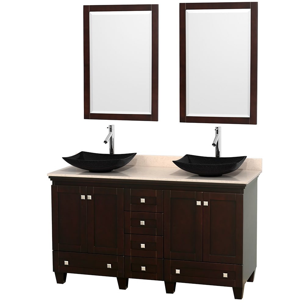 Wyndham Collection Acclaim Espresso 60 inch Double Vanity