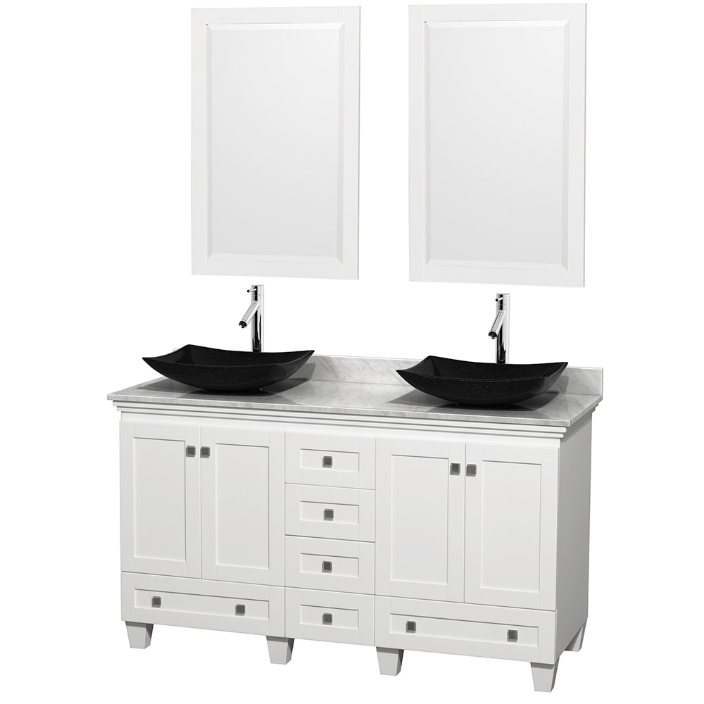 Wyndham Collection Acclaim 60 inch Double White Vanity