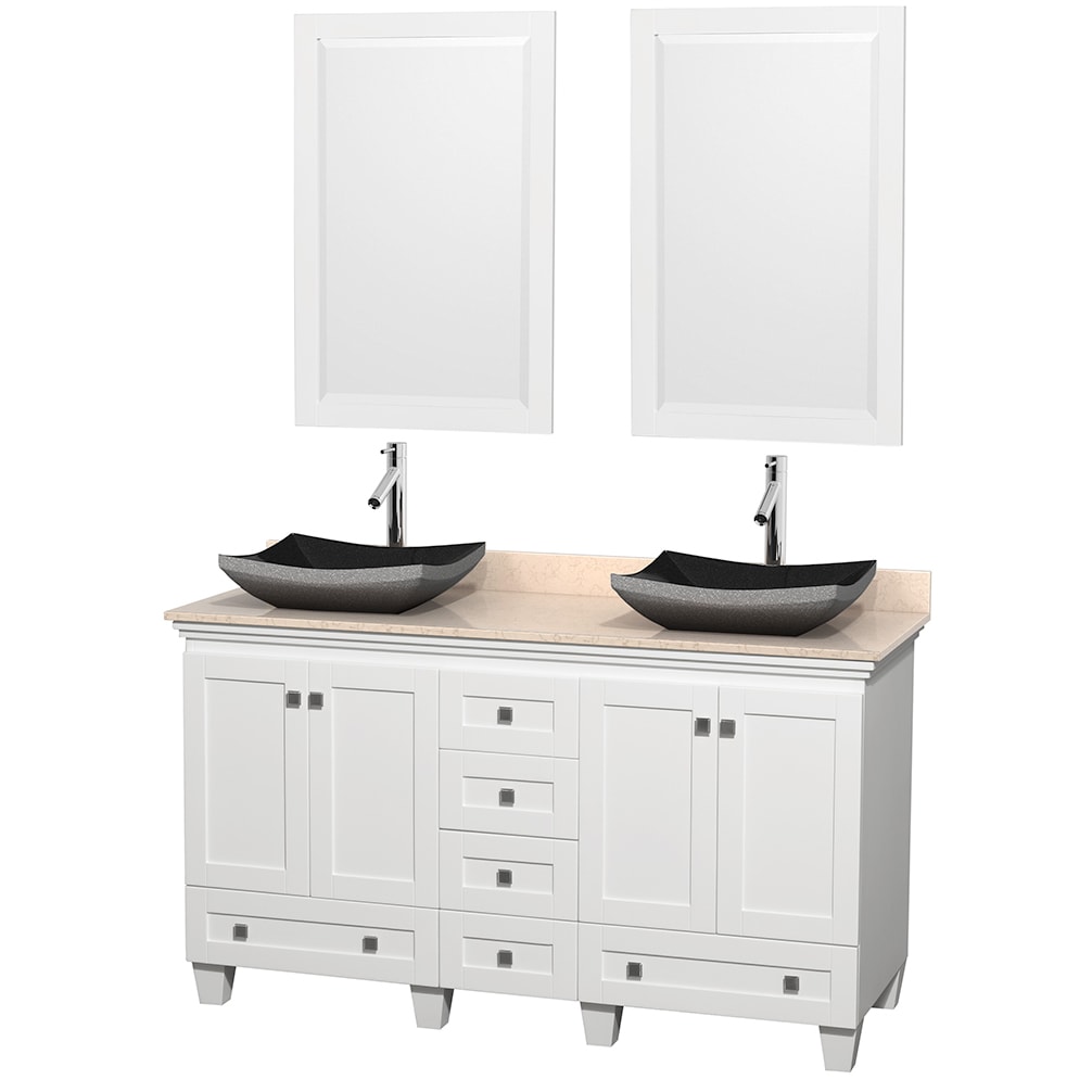 Wyndham Collection Acclaim 60 inch Double White Vanity