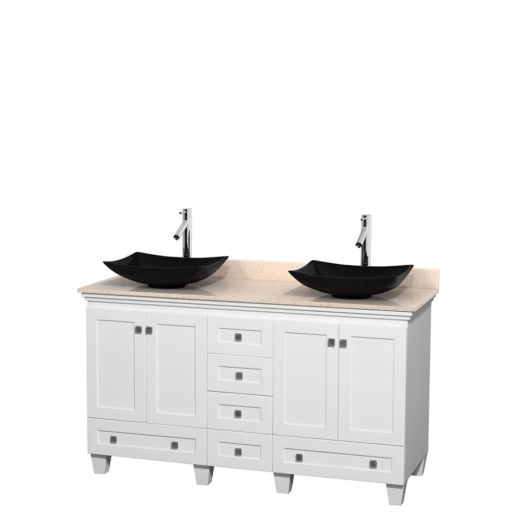 Wyndham Collection Wyndham Collection Acclaim 60 inch Double White Vanity White Size Double Vanities