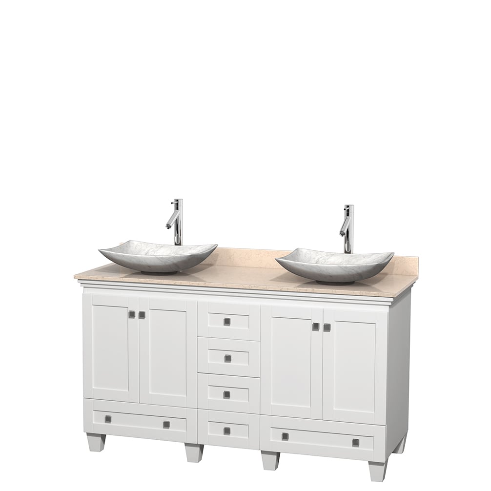 Wyndham Collection Wyndham Collection Acclaim 60 inch Double White Vanity White Size Double Vanities