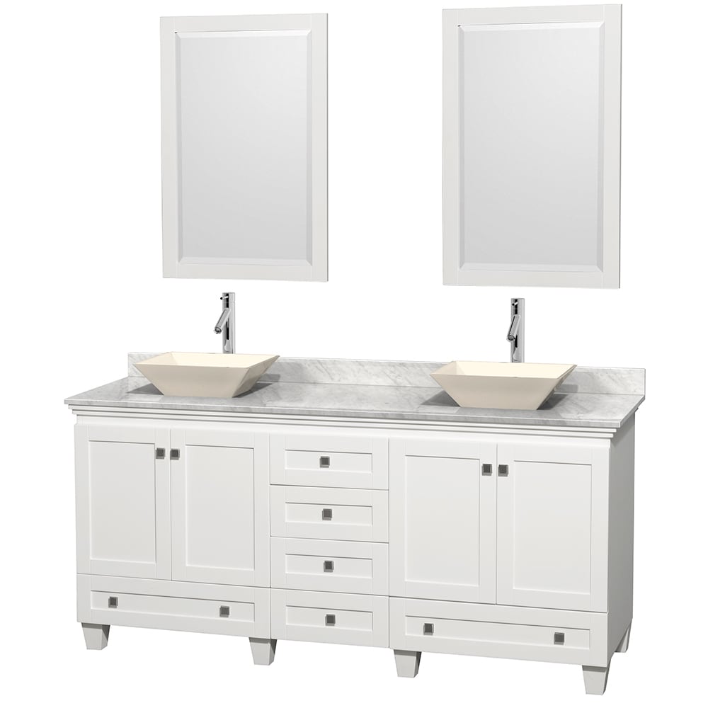 Wyndham Collection Acclaim White 72 inch Double Vanity