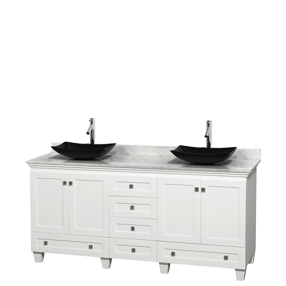 Wyndham Collection Wyndham Collection Acclaim 72 inch Double White Vanity White Size Double Vanities