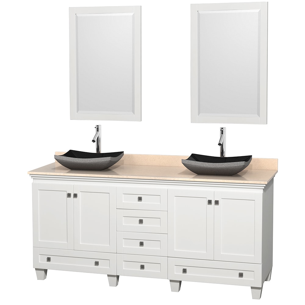 Wyndham Collection Acclaim White 72 inch Double Vanity