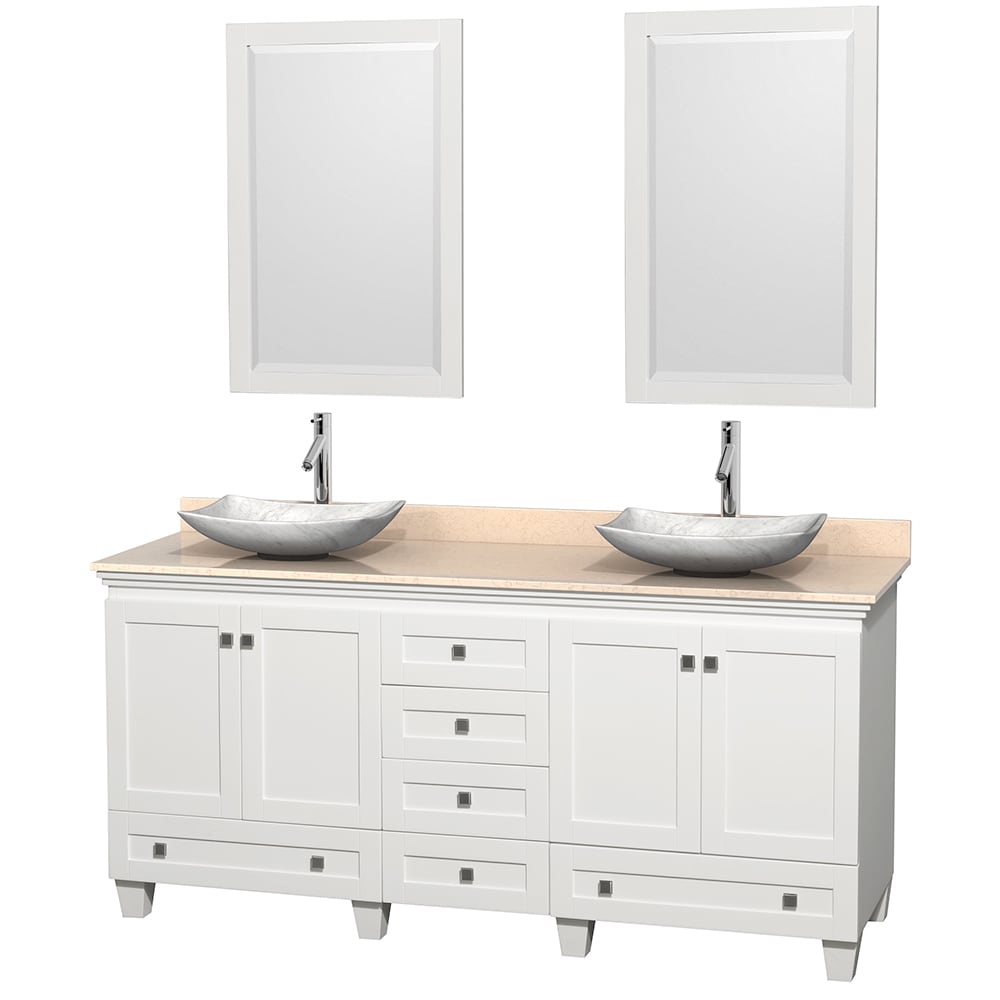 Wyndham Collection Wyndham Collection Acclaim White 72 inch Double Vanity White Size Double Vanities