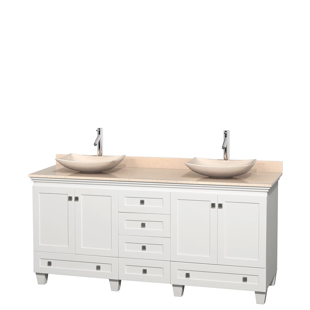 Wyndham Collection Wyndham Collection Acclaim White 72 inch Double Vanity White Size Double Vanities