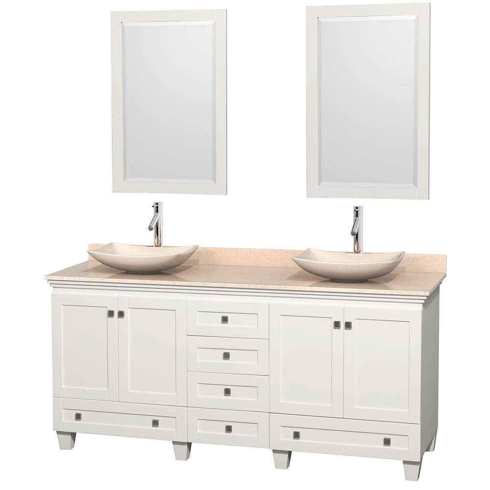 Wyndham Collection Wyndham Collection Acclaim White 72 inch Double Vanity White Size Double Vanities