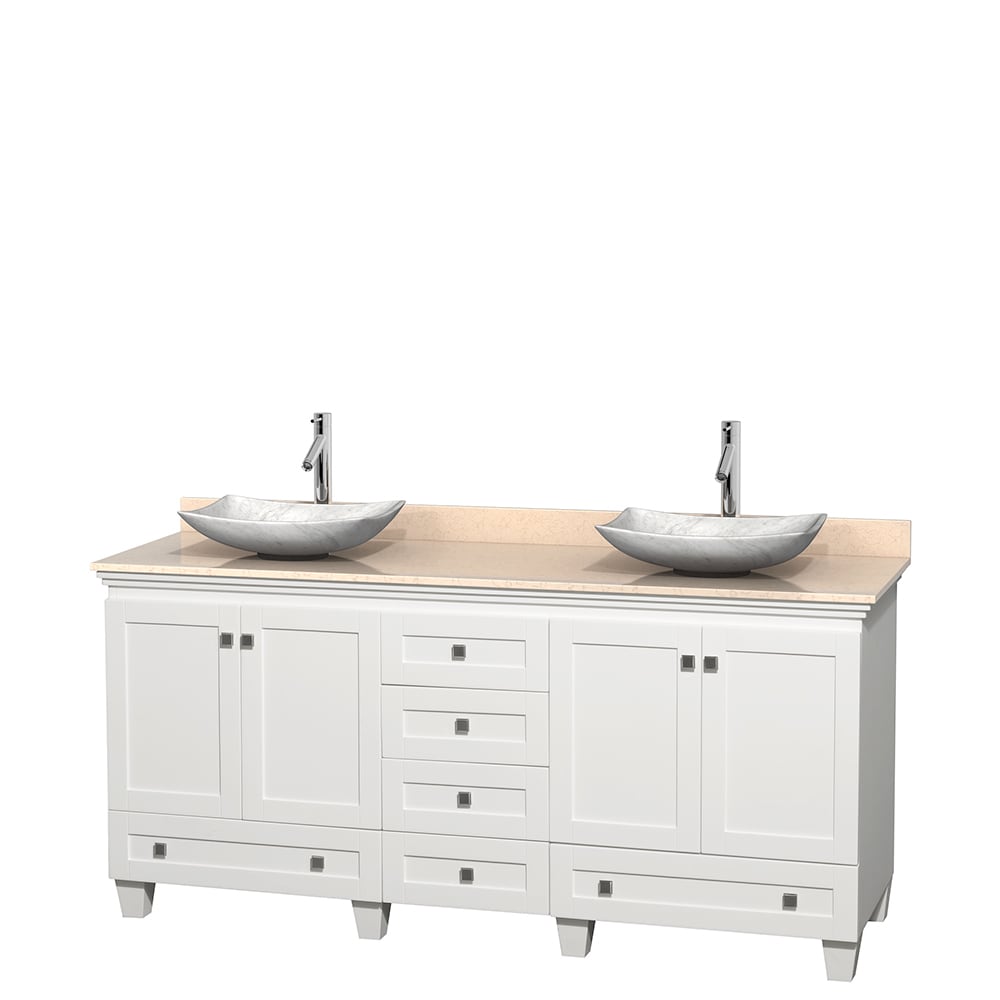 Wyndham Collection Wyndham Collection Acclaim White 72 inch Double Vanity White Size Double Vanities