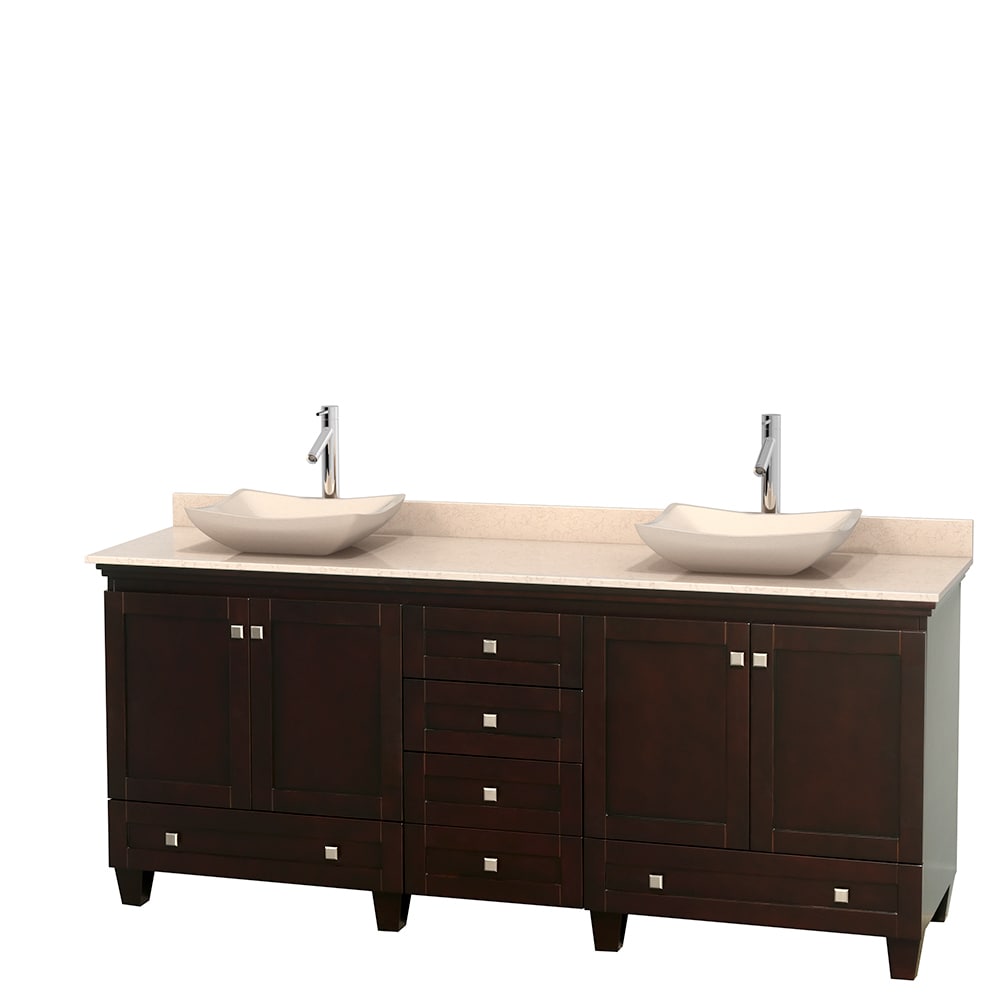 Wyndham Collection Wyndham Collection Acclaim 80 inch Double Espresso Vanity Brown Size Double Vanities