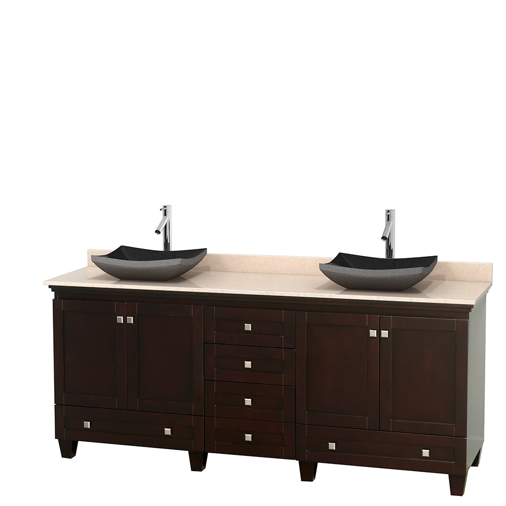 Wyndham Collection Wyndham Collection Acclaim 80 inch Double Espresso Vanity Brown Size Double Vanities