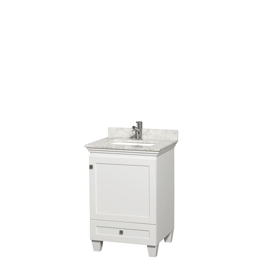 Wyndham Collection Wyndham Collection Acclaim 24 inch Single White Vanity White Size Single Vanities