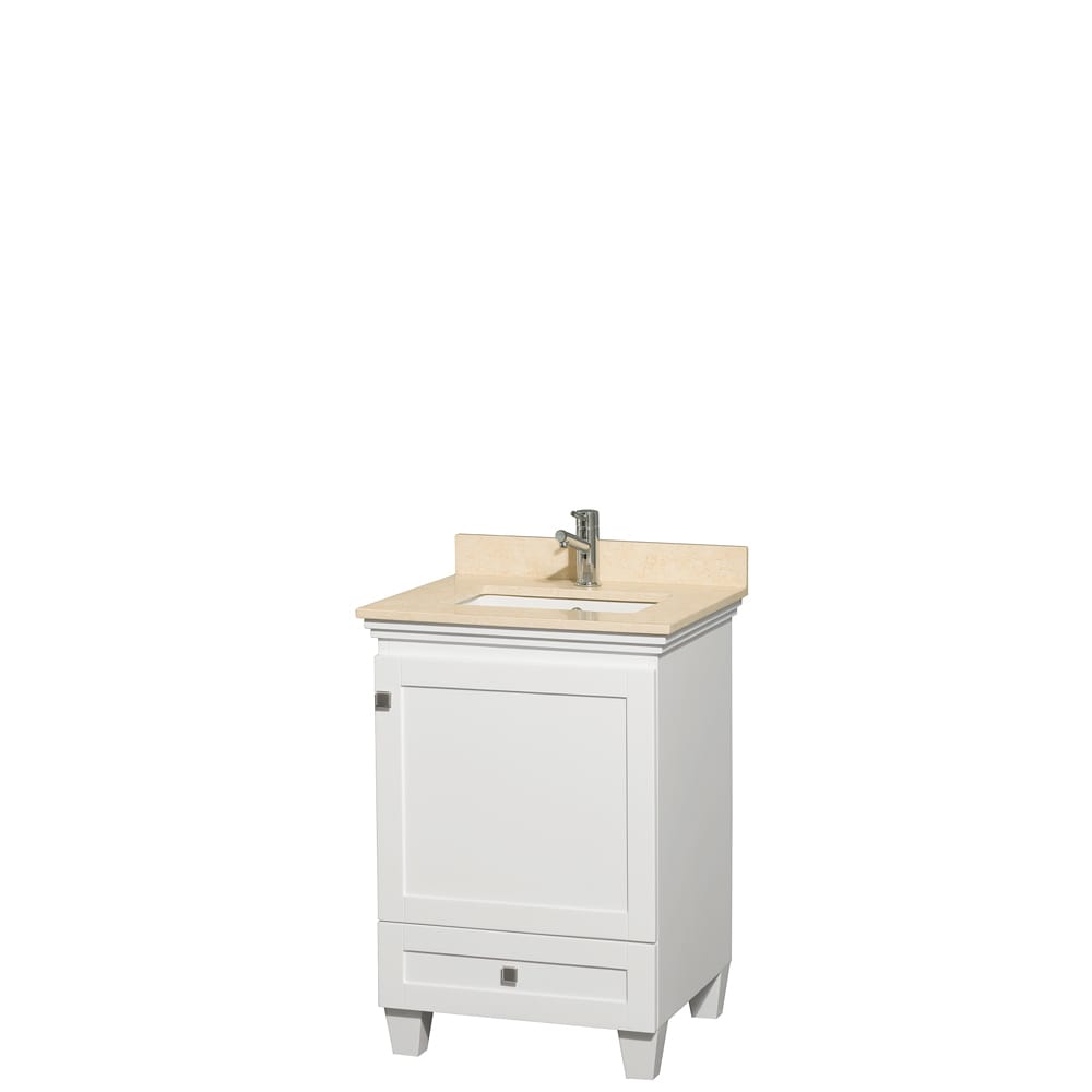 Wyndham Collection Wyndham Collection Acclaim 24 inch Single White Vanity White Size Single Vanities