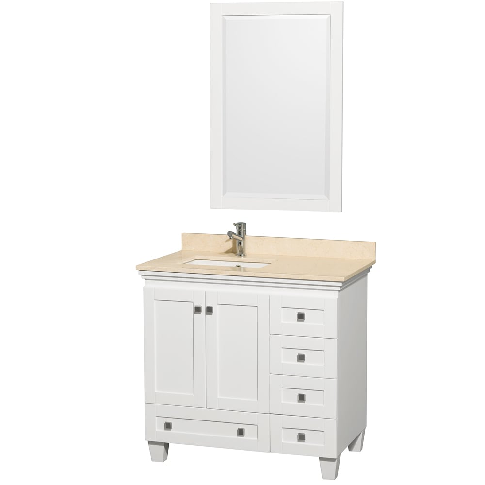 Wyndham Collection Wyndham Collection Acclaim 36 inch Single White Vanity White Size Single Vanities