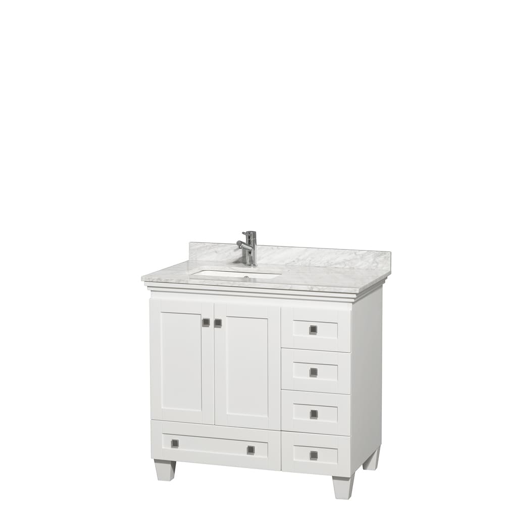 Wyndham Collection Wyndham Collection Acclaim 36 inch Single White Vanity White Size Single Vanities