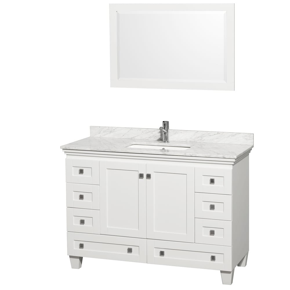 Wyndham Collection Acclaim 48 inch Single White Vanity